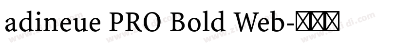 adineue PRO Bold Web字体转换